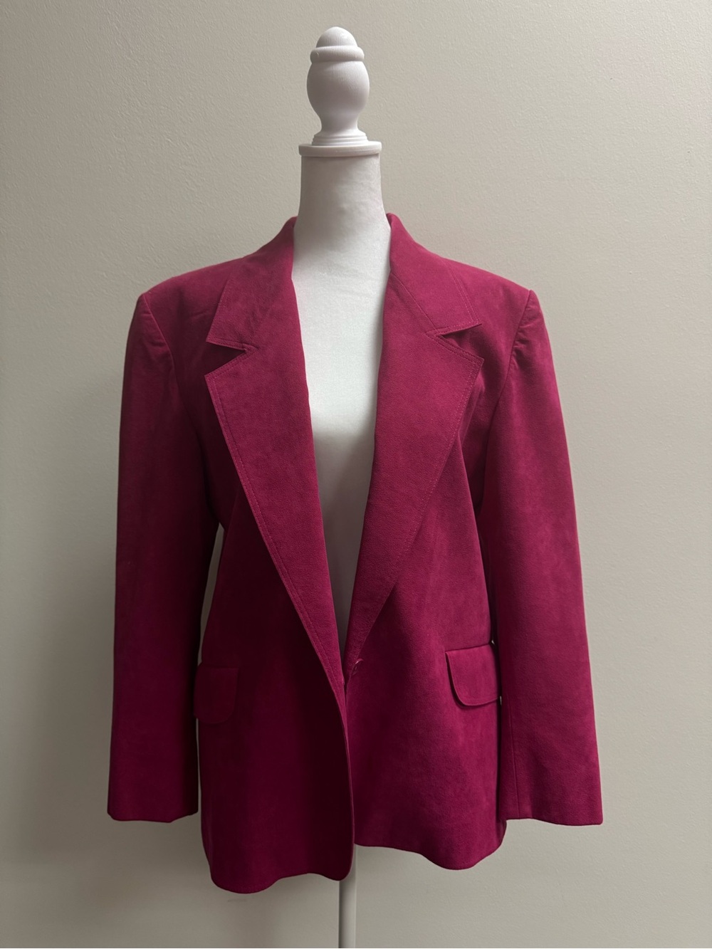 Vintage Lilli Ann Magenta Suede Jacket